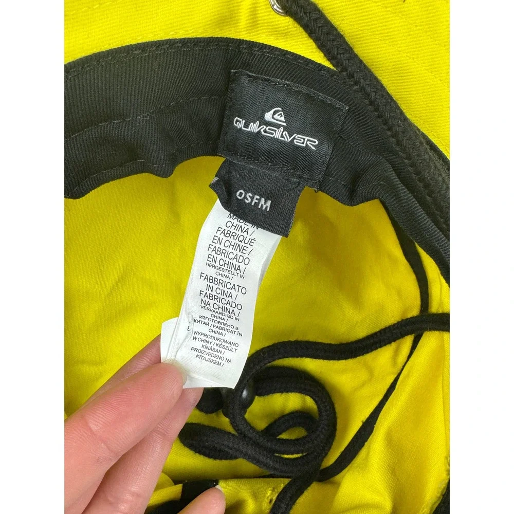 Quiksilver Newport Beach Junior Lifeguard Bucket‎ Hat Yellow L/XL AQYHA05359 NEW